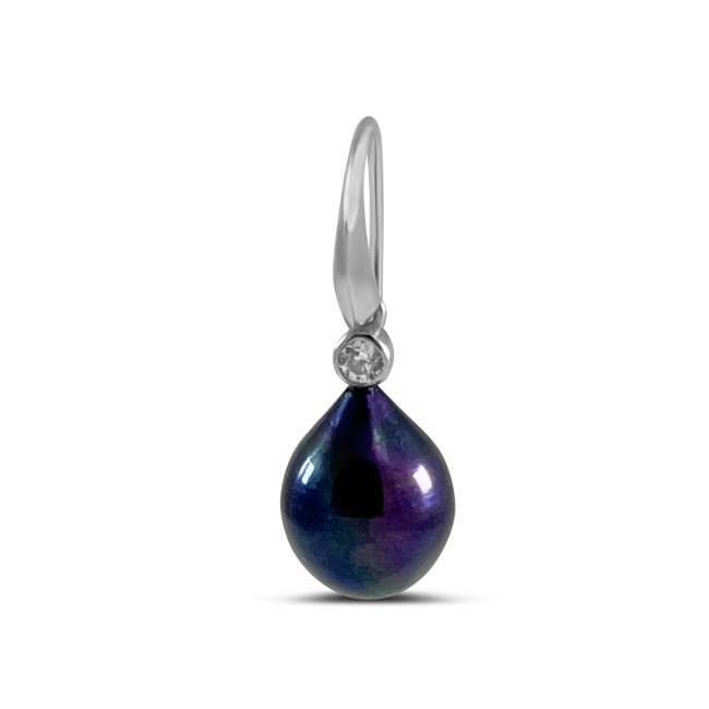 Silver | Black Pearl Earrings - A Timeless Beauty