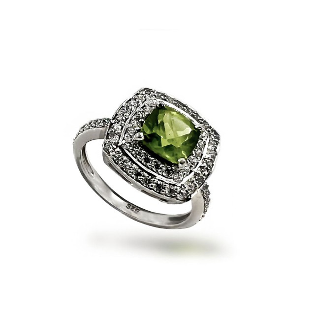 Silver | Peridot Ring