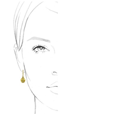 9K Gold | Citrine Earrings 2