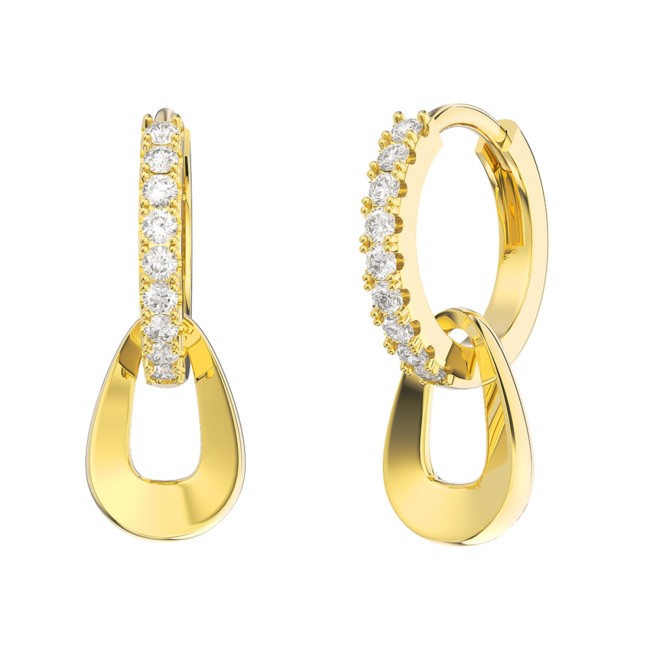 Gold Plated | Diamond Hoops