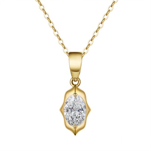 Gold plated | Diamond Pendant & Chain