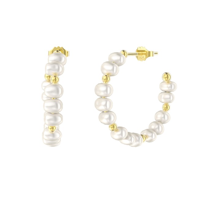 Pearl Hoops