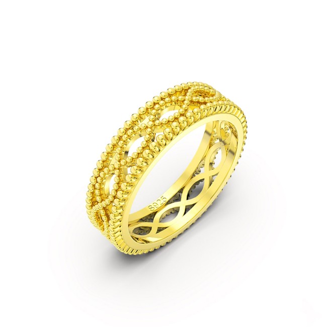 Gold Plated | Woven Band Ring