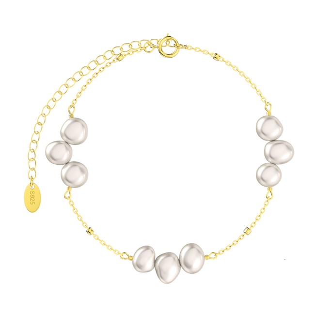 Gold Plated | Pearls Bracelet