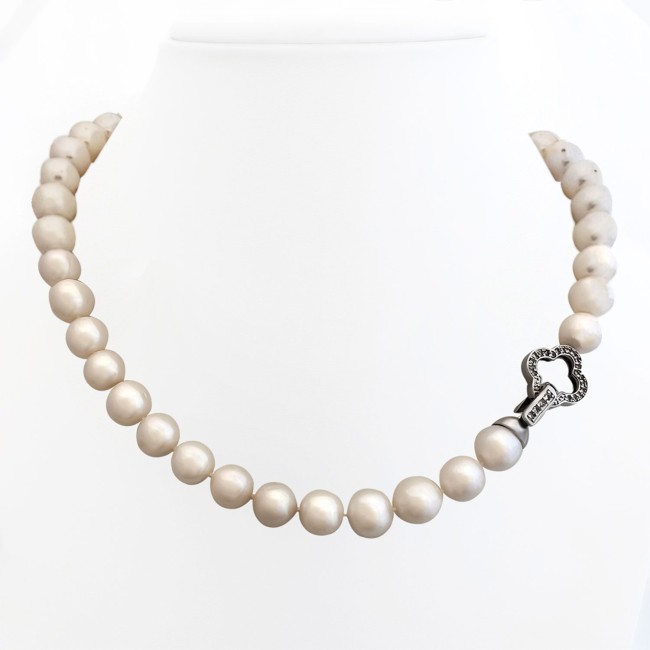 Silver Clasp | Fresh water Pearl Necklace