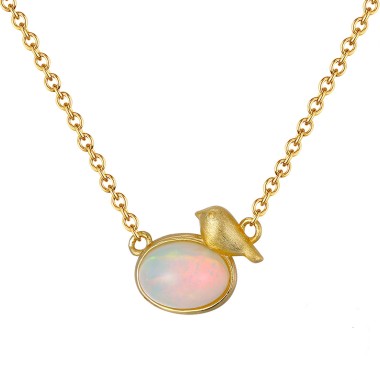 Gold Plated | Opal Necklace