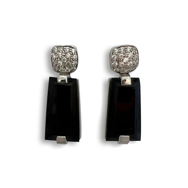 Silver | Black Onyx Earrings