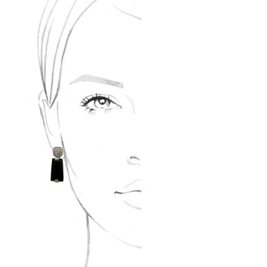 Silver | Black Onyx Earrings 2