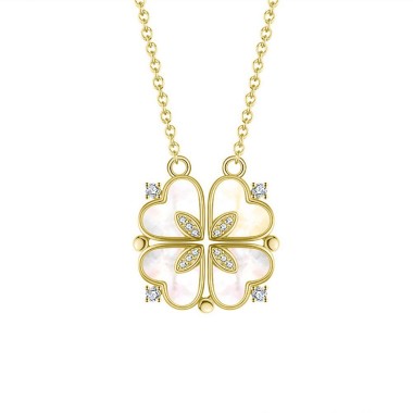 Gold Plated | Detachable Four-Leaf Clover Necklace