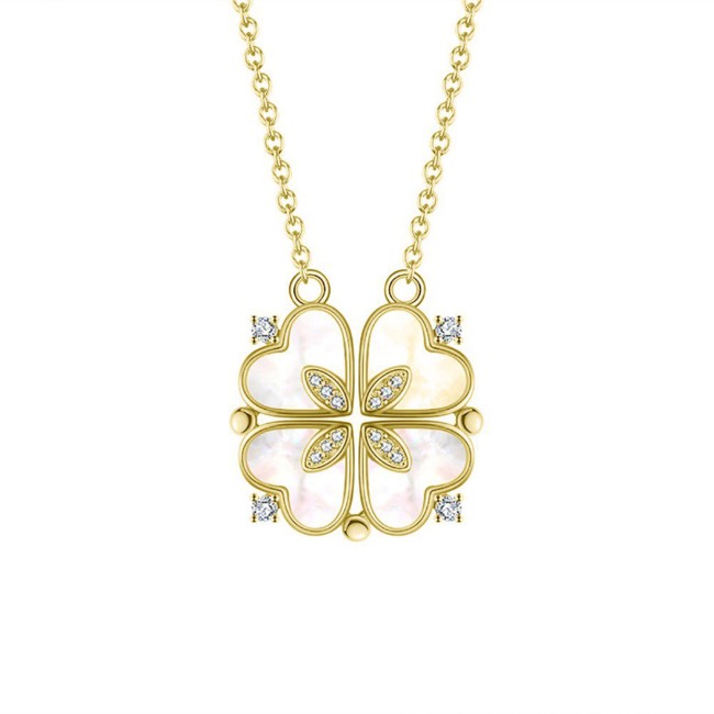 Gold Plated | Detachable Four-Leaf Clover Necklace