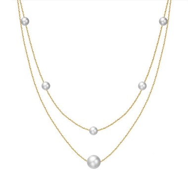 Gold Plated | Fresh Water Pearl Necklace