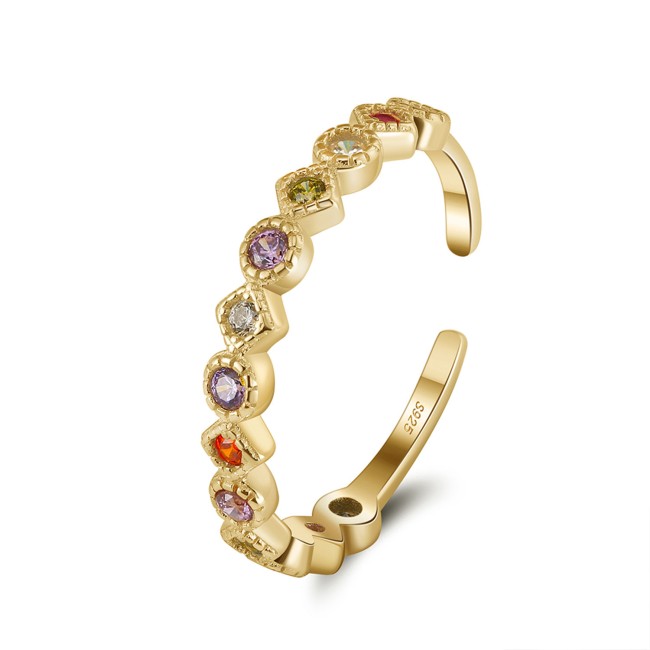 Silver | Gold Plated Multi CZ Ring